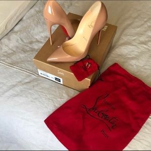 Christian Louboutin So Kate patent leather pumps